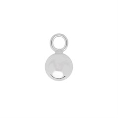 STS Essentials - Ball Charm 5mm with 3mm loop Sterling Silver NETT
