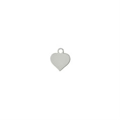 Mini Heart Shape Charm 5mm Sterling Silver (STS)