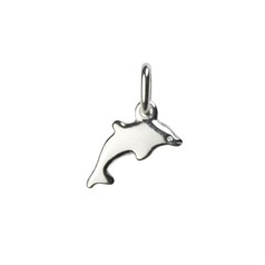 Dolphin Charm /Pendant 7x12mm Sterling Silver (STS)