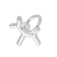 Balloon Dog 10mm Charm Pendant Sterling Silver