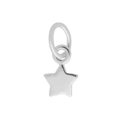 7.5mm Star Charm Pendant Sterling Silver