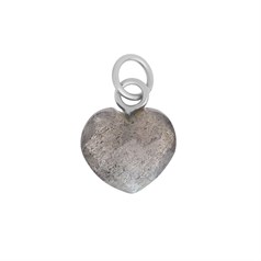 Facet Labradorite Heart Shape 10mm Pendant Sterling Silver
