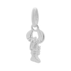 Lobster Charm Pendant Sterling Silver