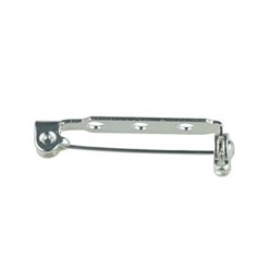 25mm 3 Hole Brooch Bar Silver Plated