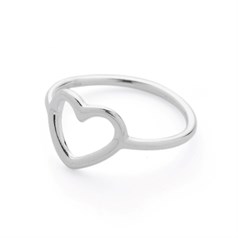 Heart Ring Size 5 (J/K) Sterling Silver