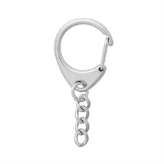 Chain Key Ring (Superior Quality) with jumpring at end Nickel Plated