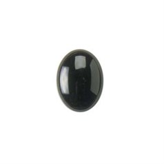 14x10mm Black Onyx/Agate Gemstone Cabochon