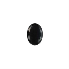 18x13mm Black Onyx/Agate Facet Top Gemstone Cabochon