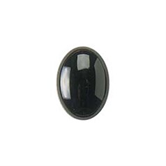 18x13mm Black Onyx/Agate Gemstone Cabochon