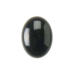 25x18mm Black Onyx/Agate Gemstone Cabochon