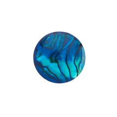 10mm Blue Abalone Low Dome Shell Cabochon