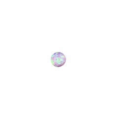 4mm Lab Created Opal Candy Pink Gemstone Cabochon