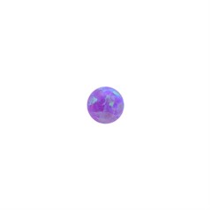 4mm Lab Created Opal Multi-Violet Gemstone Cabochon