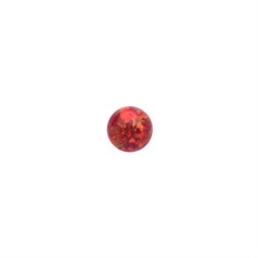 4mm Lab Created Opal Flame Red Gemstone Cabochon
