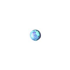 5mm Lab Created Opal Sky Blue Gemstone Cabochon