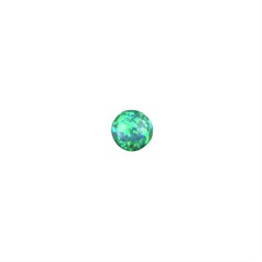 5mm Lab Created Opal Green Gemstone Cabochon