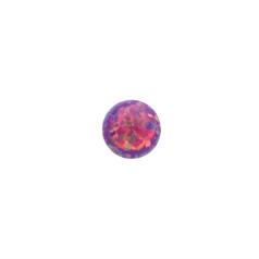 5mm Lab Created Opal Royal Lavender Gemstone Cabochon