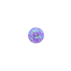5mm Lab Created Opal Multi-Violet Gemstone Cabochon