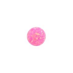 6mm Lab Created Opal Royal Pink Gemstone Cabochon