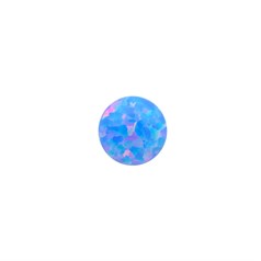 6mm Lab Created Opal Cornflower Blue Gemstone Cabochon