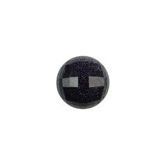 18mm Special Faceted Blue Goldstone A Quality Gemstone Cabochon
