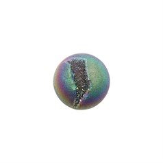 20mm Special Electroplated Druzy Agate Purple Tone Gemstone Cabochon