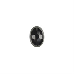 14x10mm Special Black Spinel Faceted Gemstone Cabochon
