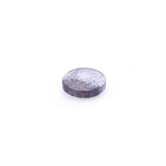 10mm Special Black Rutilated Quartz A Quality Gemstone Flat Cabochon