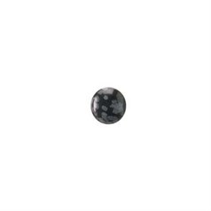 6mm Snowflake Obsidian Gemstone Cabochon