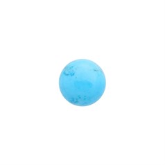 8mm Turquoise (Natural Colour Enhanced) Gemstone Cabochon