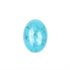 18x13mm Turquoise (Synthetic) Gemstone Cabochon
