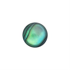 10mm Green Abalone Low Dome Shell Cabochon