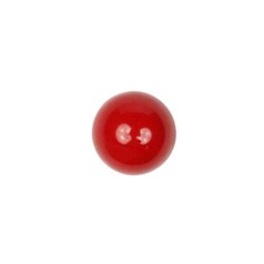 12mm Mountain Jade (dyed) Red Gemstone Cabochon