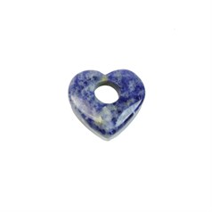 25mm Heart Shaped Feature Pendant Sodalite