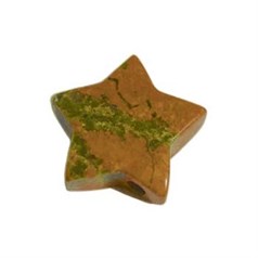 Gemstone Feature Star Assorted with 2.5mm Hole