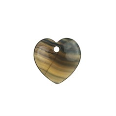 Gemstone Feature Heart 40mm + Large Hole (5mm) Fluorite