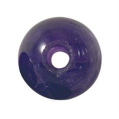 10mm Gemstone large 2.5mm hole bead Amethyst