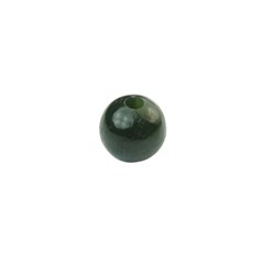 10mm Gemstone large 2.5mm hole bead Nephrite Jade