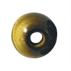 10mm Gemstone large 2.5mm hole bead Tiger Eye