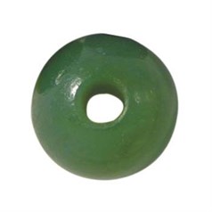 12mm Gemstone large 2.5mm hole bead Nephrite Jade
