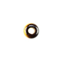7x14mm Gemstone Rondel Bead with 5mm Hole Tiger Eye
