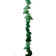 36" Gemstone tumblechip beads Green Aventurine