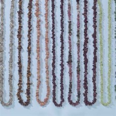 36" Gemstone tumblechip beads Malachite