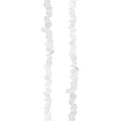 36" Gemstone tumblechip beads Rock Crystal