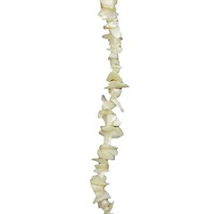 36" Tumbled Shell bead strand Mother of Pearl