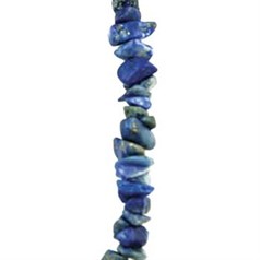 36" Gemstone tumblechip beads Lapis Indian