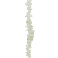 36" Continuous Superior Gemstone Tumblechip Beads Moonstone