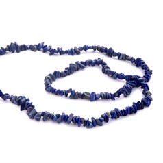Large tumblechip gemstone beads Lapis 6/10 x 10/12mm approx 86cm