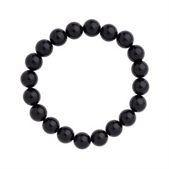 Black Obsidian 10mm Gemstone Bead Bracelet