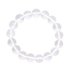 Crystal 12mm Gemstone Bead Bracelet